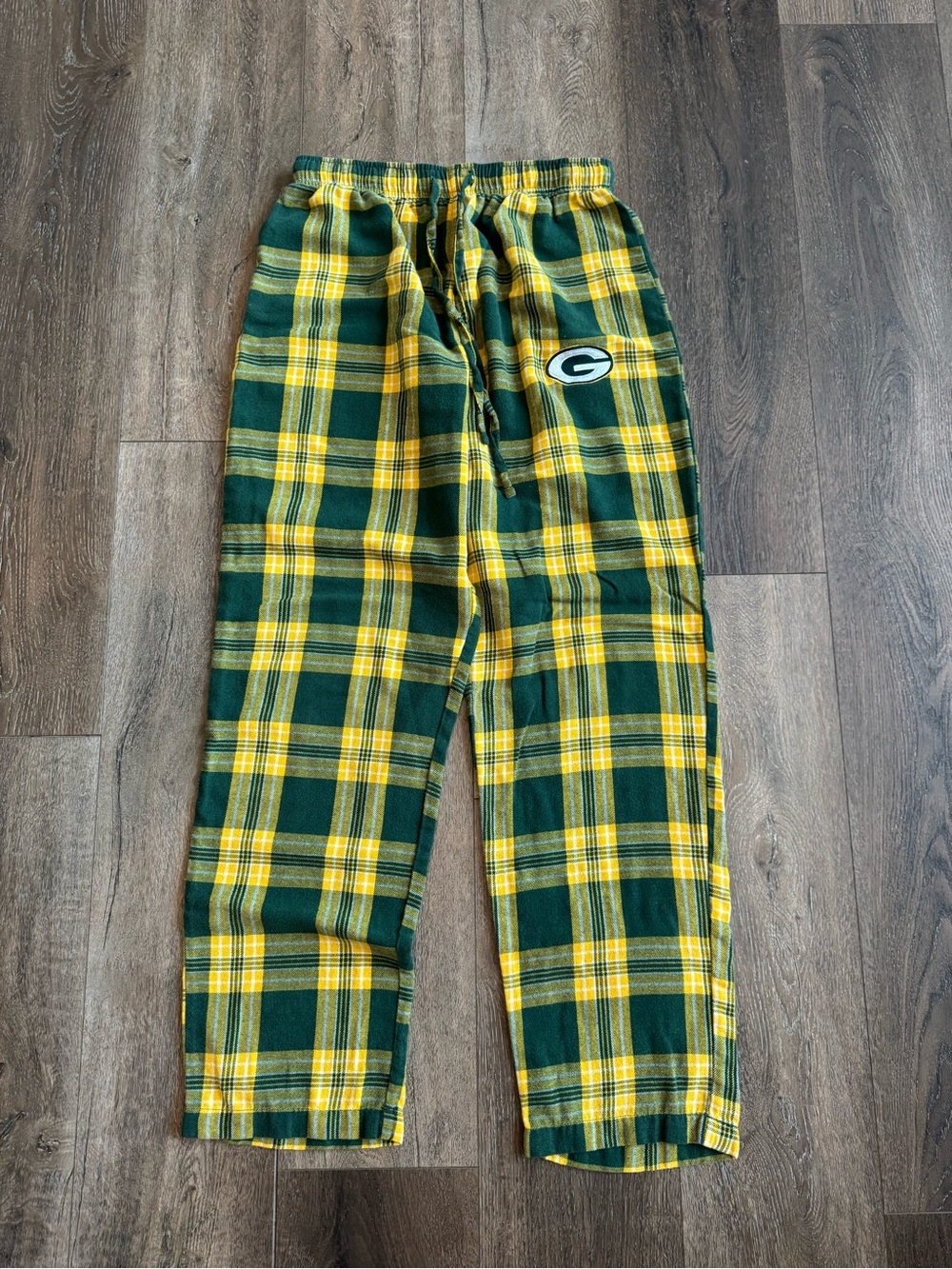 Green Bay Packers Plaid Flannel Lounge Pants - Men’s Size Small